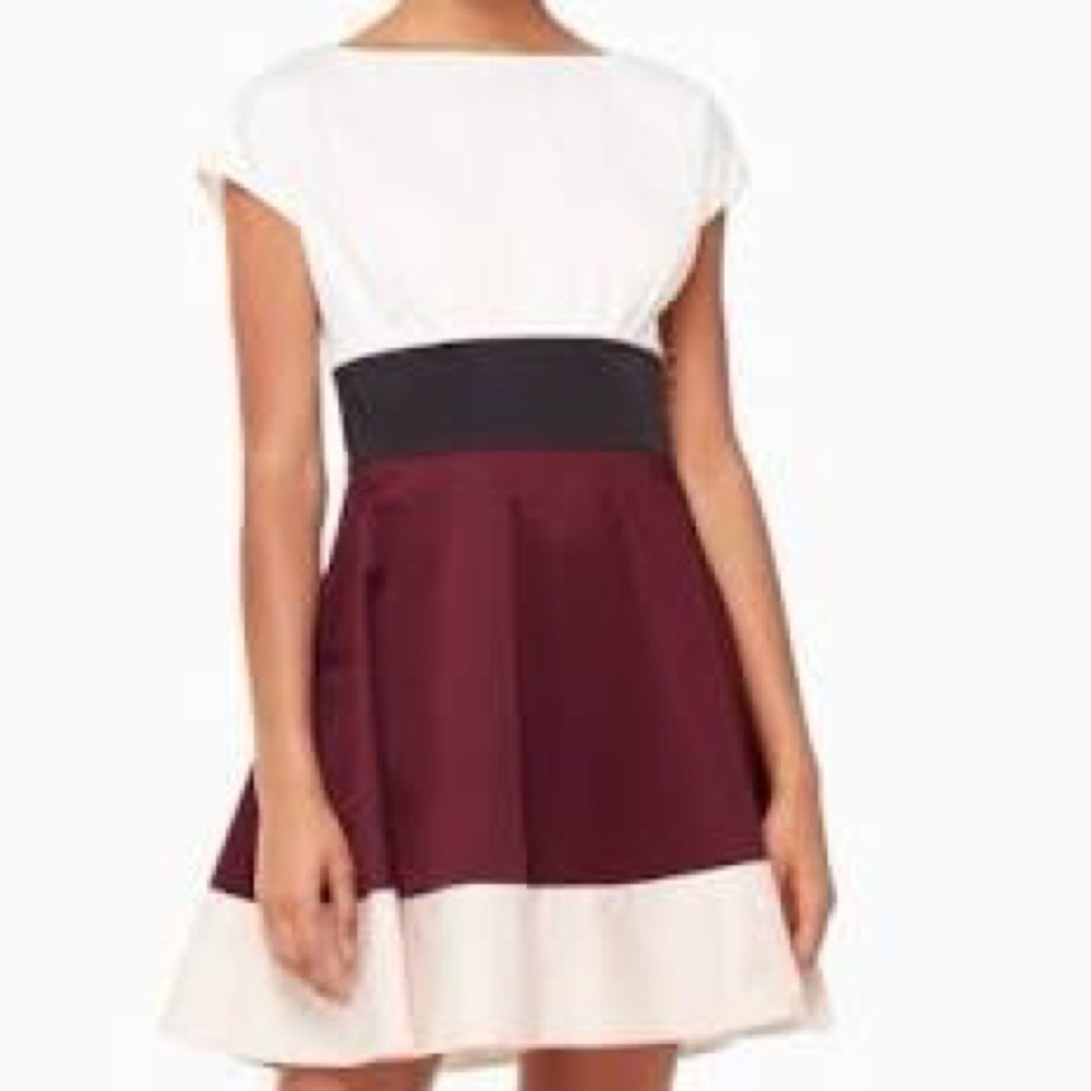 Kate Spade color block fiorella dress size 14 NWT